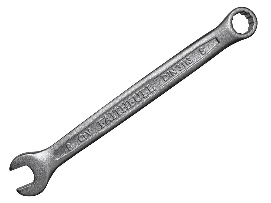 Faithfull Combination Spanner 8mm CV Satin Finish Plumbing